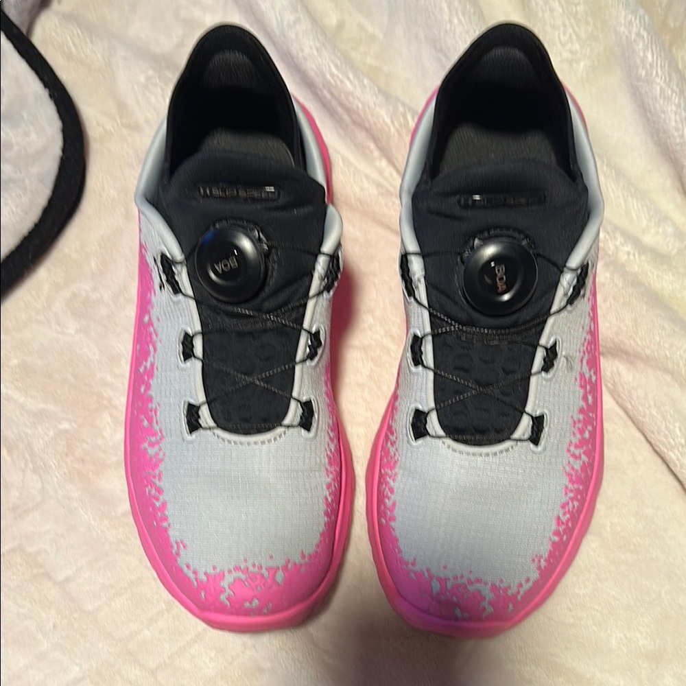 Under Armour Pink and Gray Athletic Shoes